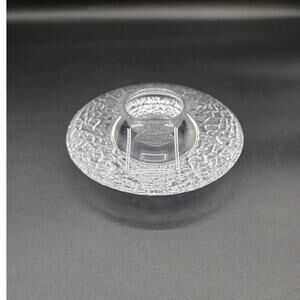 Orrefors Crystal Discus Votive Candle Holder